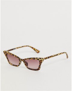 Квадратные солнцезащитные очки с леопардовым принтом Maneater Dusk to dawn