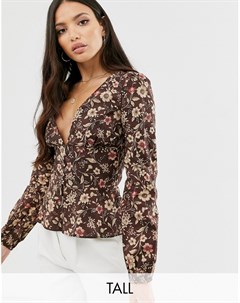 Чайная блузка с цветочным принтом Glamorous tall