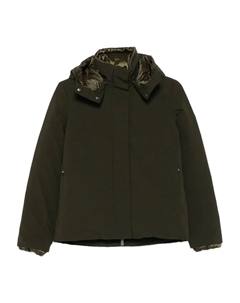 Пуховик с капюшоном, зеленый Save the duck