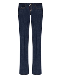 Джинсы с заниженной талией и расклешенными штанинами, синий Dsquared2