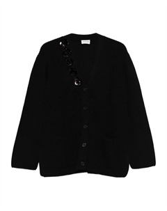 Кардиган, украшенный пайетками, черный Parosh