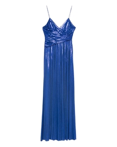 Макси-платье с металлическим эффектом Retrofete, синий