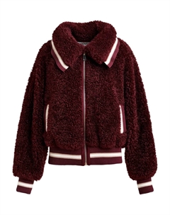 Шуба из искусственного меха на молнии, красный Essentiel antwerp