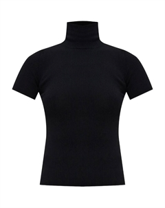 Водолазка в рубчик, черный Max mara