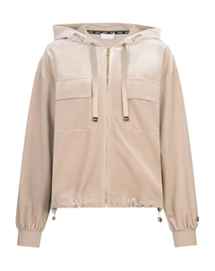 Худи с логотипом из шенилла, нейтральный Liu jo