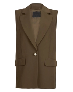 Жилет с украшением из жемчуга, коричневый Liu jo