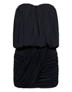 Платье без бретелек с плиссировкой, черный Isabel marant