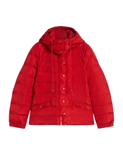 Стеганая куртка с капюшоном, красный Weekend max mara