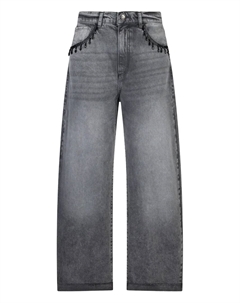 Джинсы с украшением из кристаллов, черный Liu jo