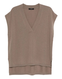 Жилет с V-образным вырезом, коричневый Joseph