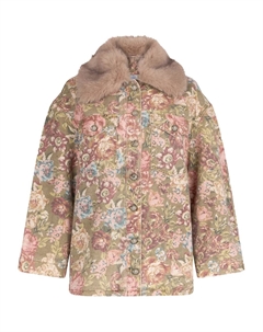 Куртка из искусственного меха с воротником, зеленый Liu jo