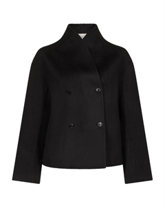 Двубортный шерстяной пиджак, черный Loulou de saison