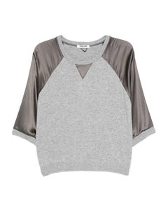 Футболка с рукавами реглан, серый Max & moi