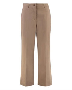 Прямые брюки на пуговицах, коричневый Weekend max mara