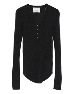 Топ с пуговицами спереди, серый Isabel marant