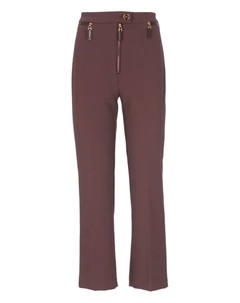 Укороченные брюки прямого кроя, коричневый Elisabetta franchi