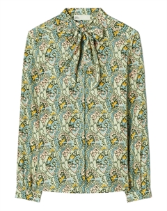 Блузка с принтом пейсли, синий Tory burch