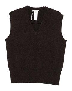 Пуловер без рукавов с V-образным вырезом, коричневый The row