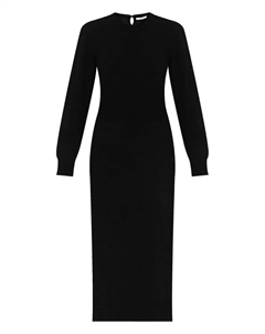 Трикотажное платье миди, черный Givenchy