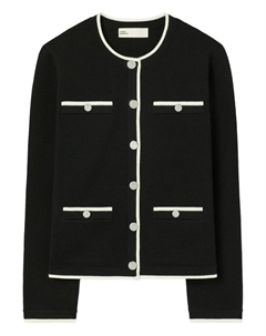 Кардиган Kendra на пуговицах, синий Tory burch