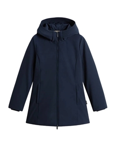 Стеганая парка с капюшоном, синий Woolrich