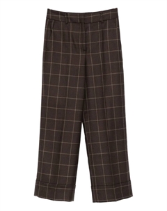 Брюки в клетку, коричневый Incotex