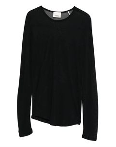 Топ с длинными рукавами и прозрачными вставками, черный Isabel marant