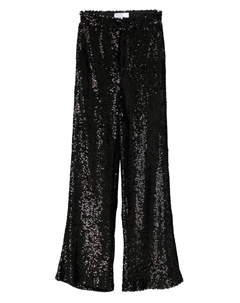 Брюки палаццо с пайетками, черный Giuseppe di morabito