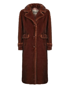 Шуба из искусственного меха, коричневый Herno