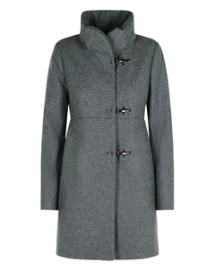 Пальто с высоким воротником, серый Fay