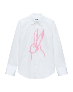 Рубашка с принтом "кролики", белый Msgm