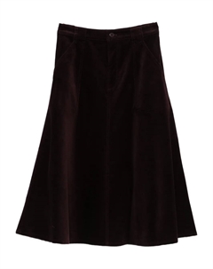 Вельветовая расклешенная юбка Laurene, красный A.p.c.