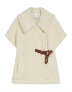 Жилет с короткими рукавами и поясом, нейтральный Max mara