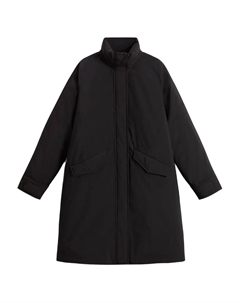 Пуховик с капюшоном, черный Woolrich