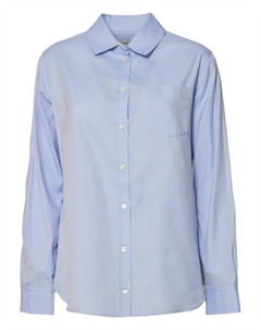 Рубашка с карманом и длинными рукавами, синий Weekend max mara