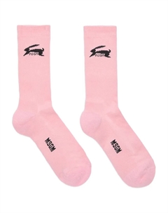 Носки с логотипом в виде кролика, розовый Msgm