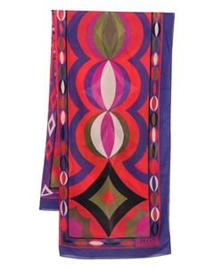 Парео-юбка с абстрактным принтом, фиолетовый Pucci