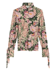 Блузка с цветочным принтом, розовый Chloe
