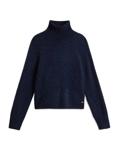 Свитер с высоким воротником, синий Woolrich