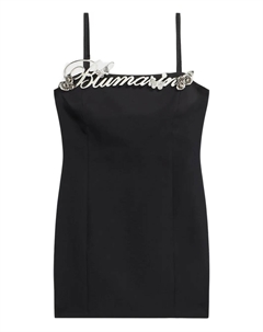 Платье мини с логотипом, черный Blumarine
