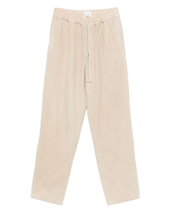 Вельветовые брюки прямого кроя с кулиской, нейтральный Isabel marant