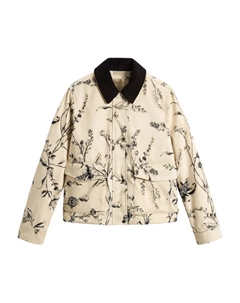 Бархатный пиджак с цветочным принтом, нейтральный Woolrich