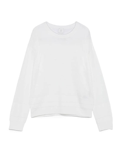 Шерстяной свитер с круглым вырезом, белый Eleventy