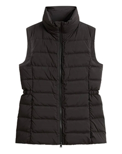 Дутый жилет Shirley с высоким воротником, черный Woolrich