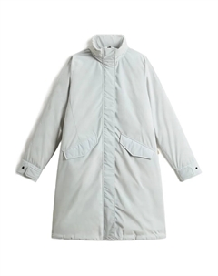 Пальто Cloud с воротником-стойкой и поясом, синий Woolrich