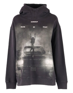 Худи с графичным принтом, черный Dondup