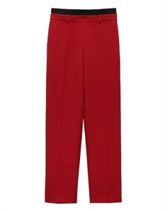 Брюки в клетку, красный Msgm