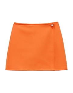 Мини-юбка на пуговицах, оранжевый Msgm