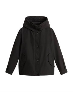 Стеганая куртка с капюшоном, черный Woolrich