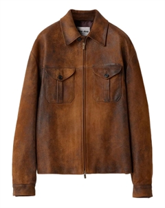 Куртка с тисненым логотипом, коричневый Miu miu